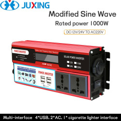 1000W Car Power Inverter, Portable Voltage Converter DC 12V/24V to AC 220V, with 4 USB, 2 Universal Output Sockets 1000W Car Power Inverter, Portable Voltage Converter DC 12V/24V to AC 220V, with 4 USB, 2 Universal Output Sockets